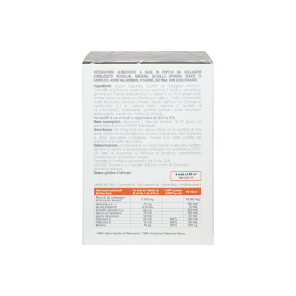Face3 Drink Skinbooster Orange Caromed Italia back