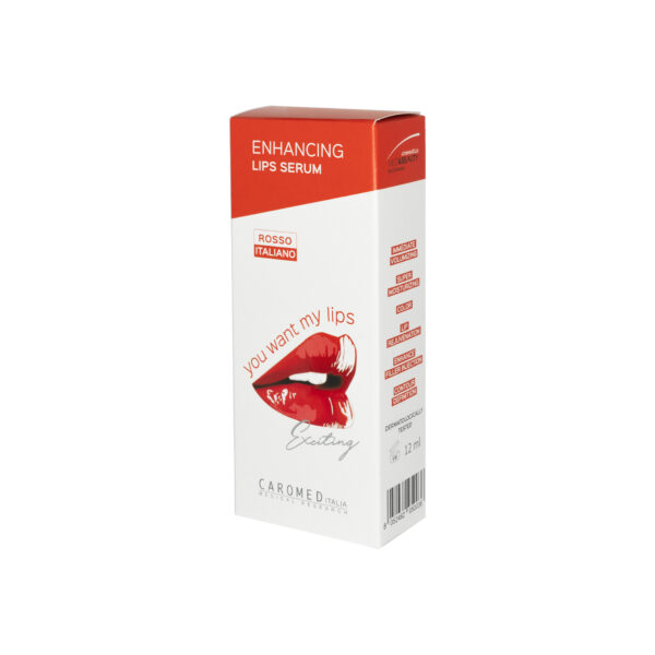 You Want My Lips Enhancing Lip Serum Rosso Italiano Caromed Italia side